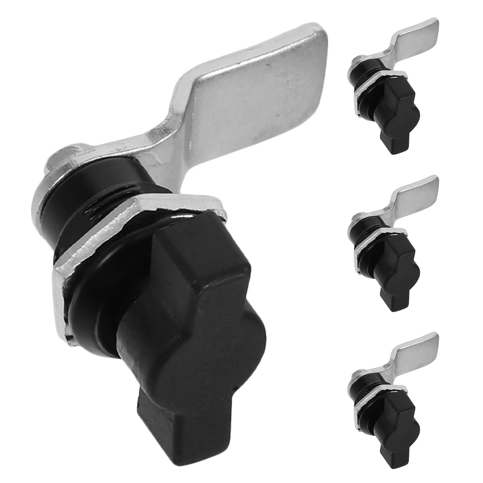 

4pcs T-Handle Lock Zinc Alloy Abs Cam Latch For Tool Box Cabinet Keyless Replacement Paddle Latch Handle Industrial Equipment