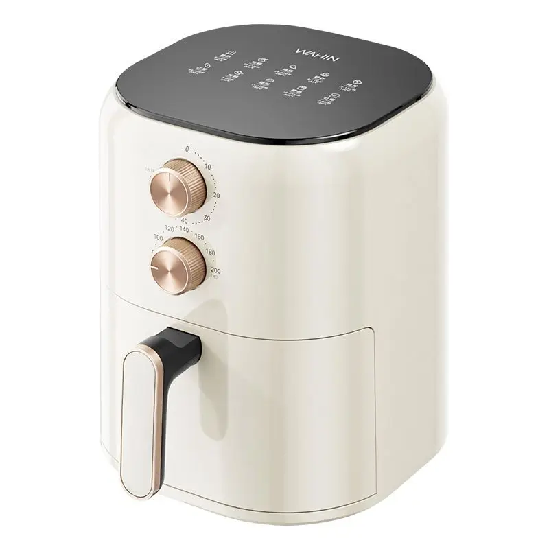 Fritadeira Elétrica Multifuncional 4.5L para Uso Doméstico, Grande Capacidade, Sem Necessidade de Virar, Forno e Máquina de Batata Frita