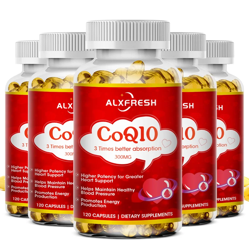 

CoQ10 300mg- 3x Absorption | 120/60 Softgels | Coenzyme Q-10 | Non-GMO, Gluten Free Vegan | Dietery Vitamins Suppelment