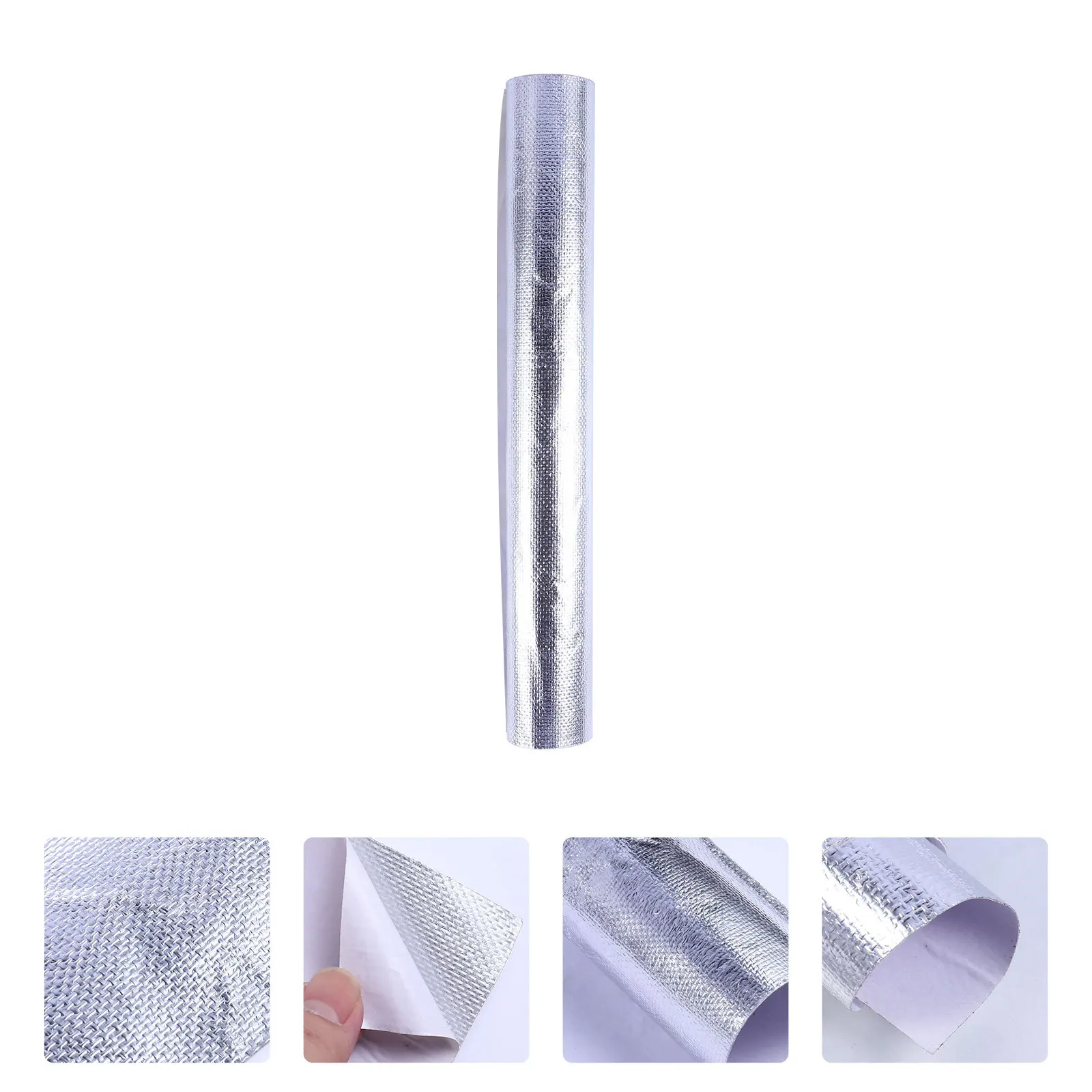 

Aluminized Fiberglass Sheet Self Adhesive Backed Heat Barrier Large Size High Temperature Resistance for Engine Paint Protection