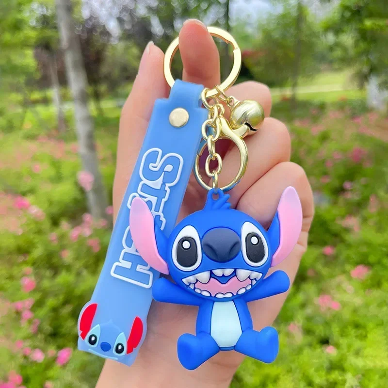 Disney Lilo & Stitch Sleutelhanger Cartoon Steek Actie Anime Figuren Ketting Pop Speelgoed Auto Rugzak Sleutelhanger Ornament Cadeau