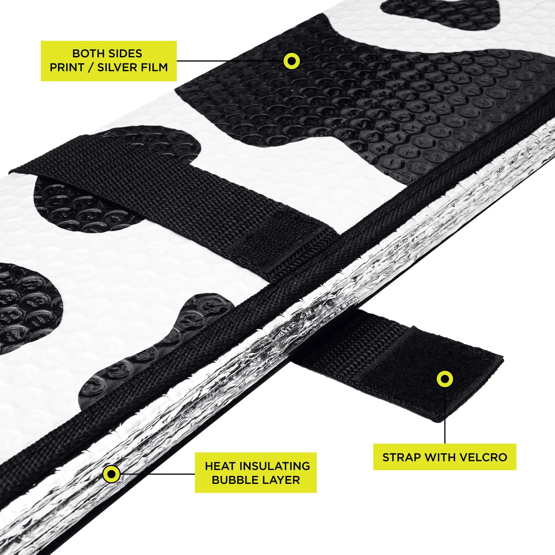 مظلة شمسية مقاس عالمي عبوة واحدة، مقاس 63 بوصة × 28.5 بوصة