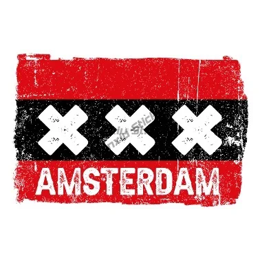 

Amsterdam Flag Car Stickers for Car Motorcycle Window Decoration Accessories Decal