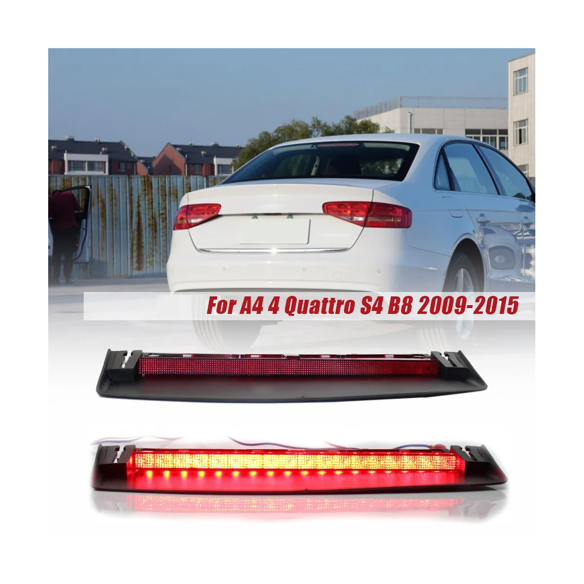 Car 3RD Third Brake Stop Light 8K5945097 for   A4 4 Quattro S4 B8 2009-2015 Rear High Third Brake Signal LED Lamp