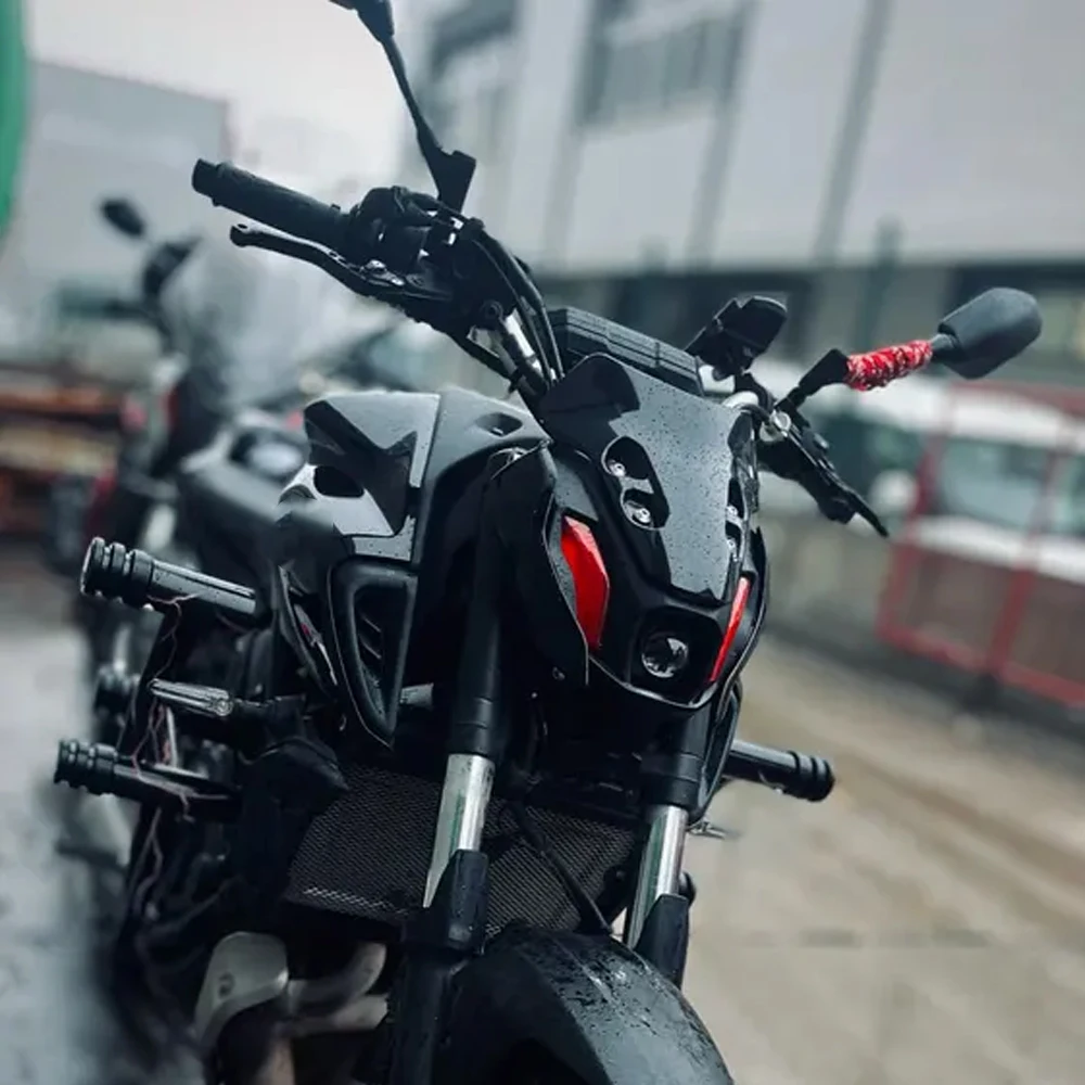 

MT 07 2024 2025 Motorcycle Front Windshield Deflectors Wind Shield Screen Protector For Yamaha MT07 Windscreen MT-07 2021~ 2023