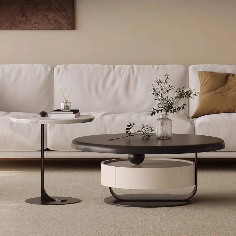 Classy Black Coffee Tables Round Luxury Design Nordic Modern Coffee Tables Side Center White Mesa Redonda Furniture For Home