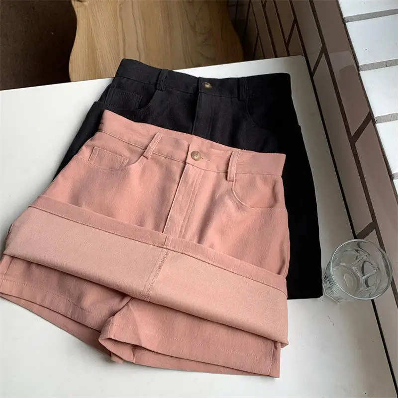 

High Waist A-Line Skirt Women Summer 2025 Student Workwear Style Prevent Exposure Spicy Girl Bodycon Short Skirt