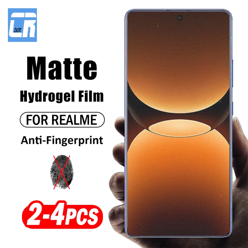 

2-4Piece Full Curved Matte Hydrogel Film for Realme GT 7 Pro GT Neo6 SE Easy-Installation Screen Protector for Realme GT 6 GT 6T