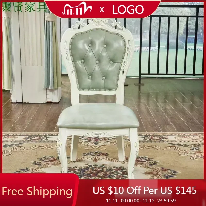 

Vintage Beautiful Dining Chairs Modern Luxury Kitchen Chair Replica Designer Game Sillas Para Sala De Estar Home Furniture
