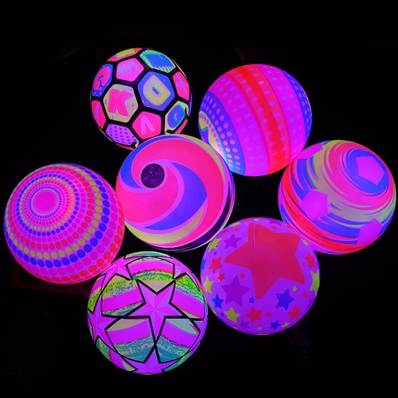 Palla luminosa per bambini Giocattolo luminoso Divertente luce Salto palline flessibili regalo