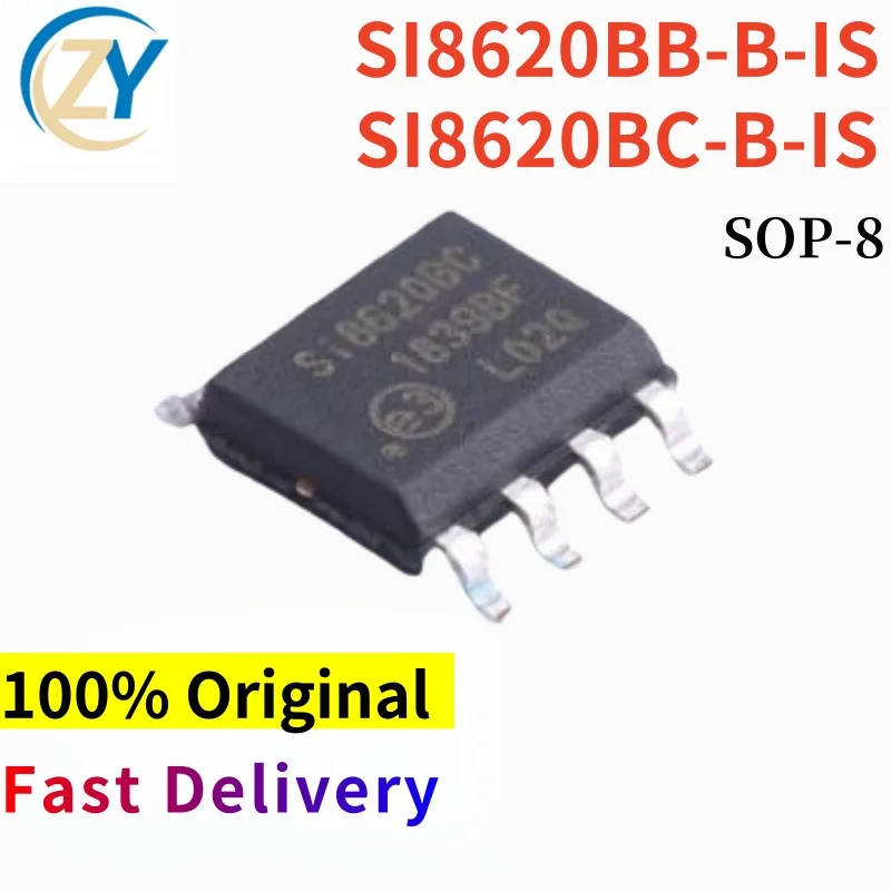 

(2pcs) SI8620 SI8620BB-B-IS SI8620BC-B-ISR Digital Isolators SOP-8 100% Original & In Stock