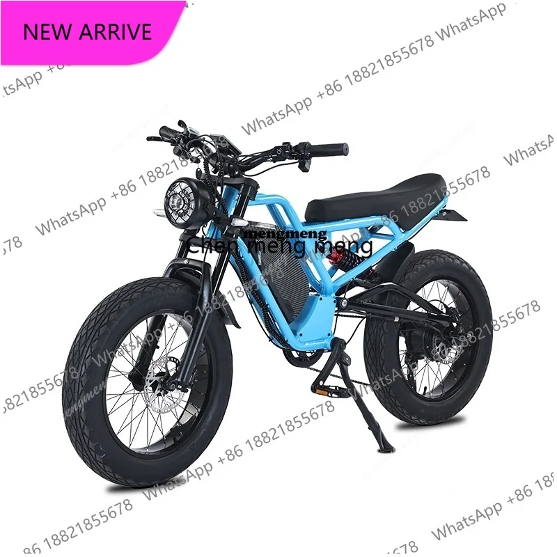 

Мощный электровелосипед-чоппер 20 дюймов, электрический кроссовый горный велосипед для даунхилла, внедорожный электровелосипед с толстыми шинами, мотор 1500 Вт, алюминиевая рама