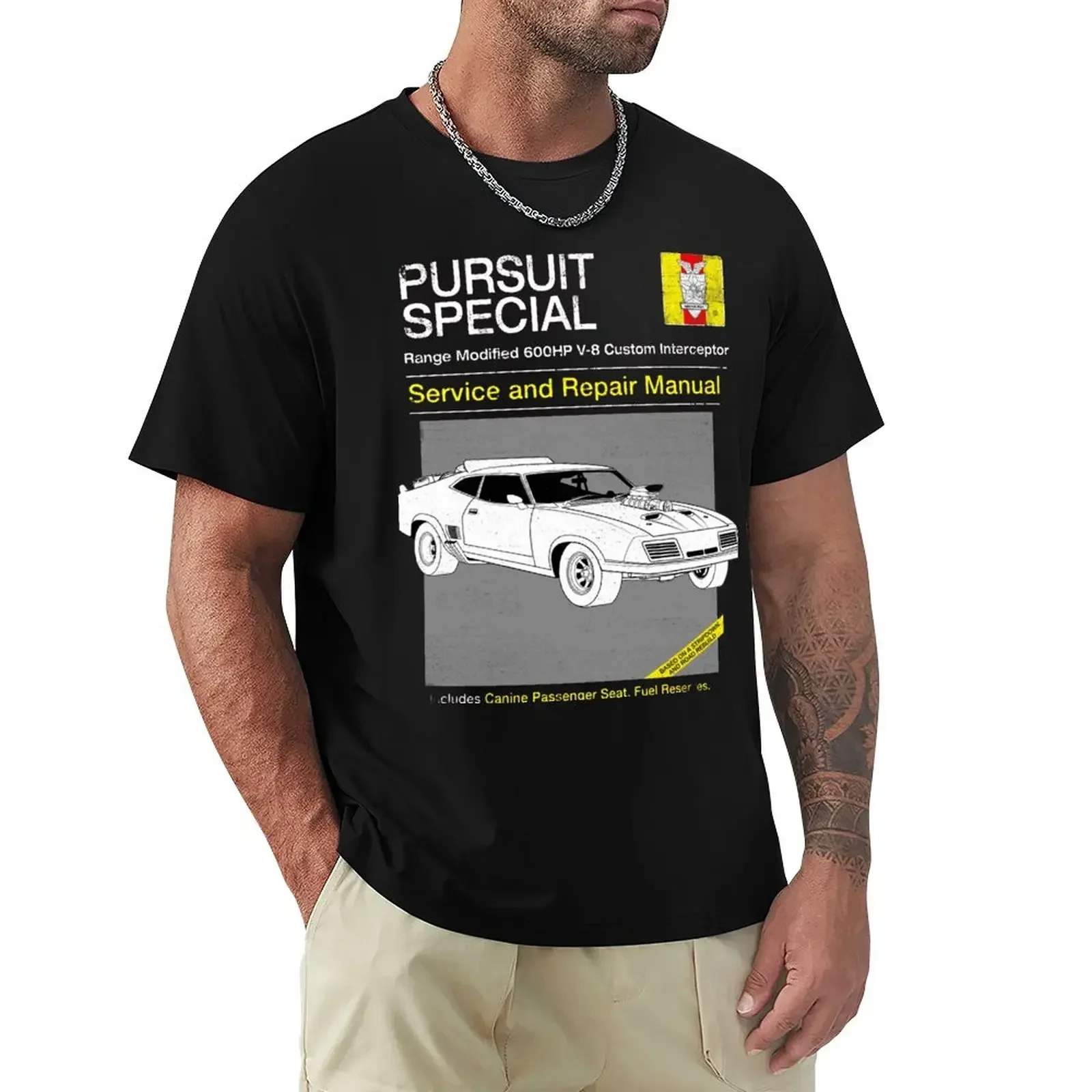 rockatansky Pursuit Special v8 interceptors Service and Repair Manual, Service and Repair Manual for Rockatansky Pursuit T-Shirt