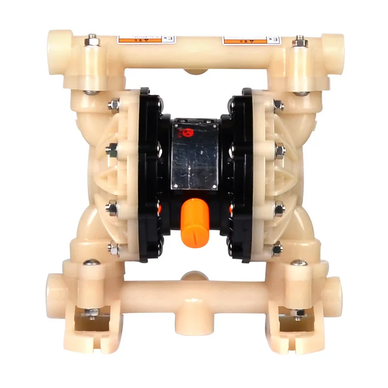 

Acid And Alkali Resistant Chemical Pump Machinery GODO PVDF Fluoropl astic Material QBY3-25FTFF Pneumatic Diaphragm Pump