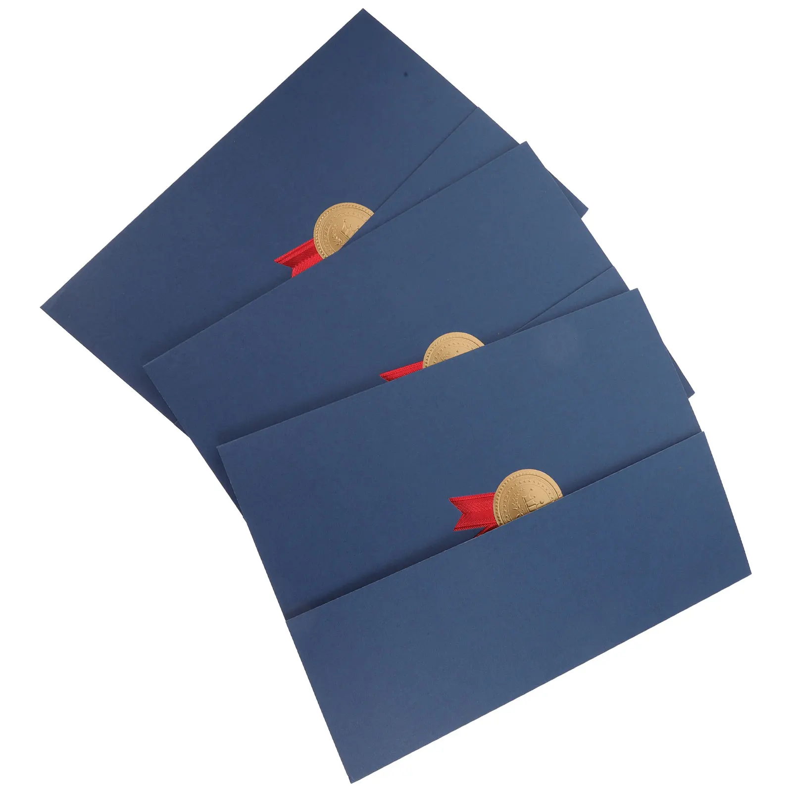 

3pcs Paper Certificate Covers Foldable Award Diploma Holders Document Protectors For Graduation Marriage Licenses Storage