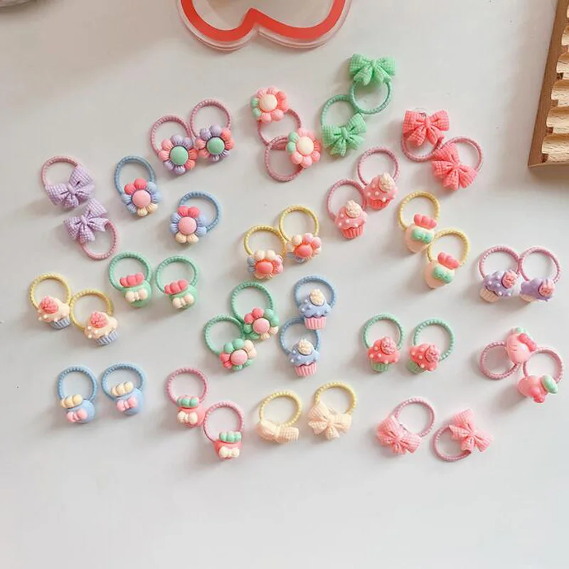 20Pcs/lot new cute children's hair rope hair accessories