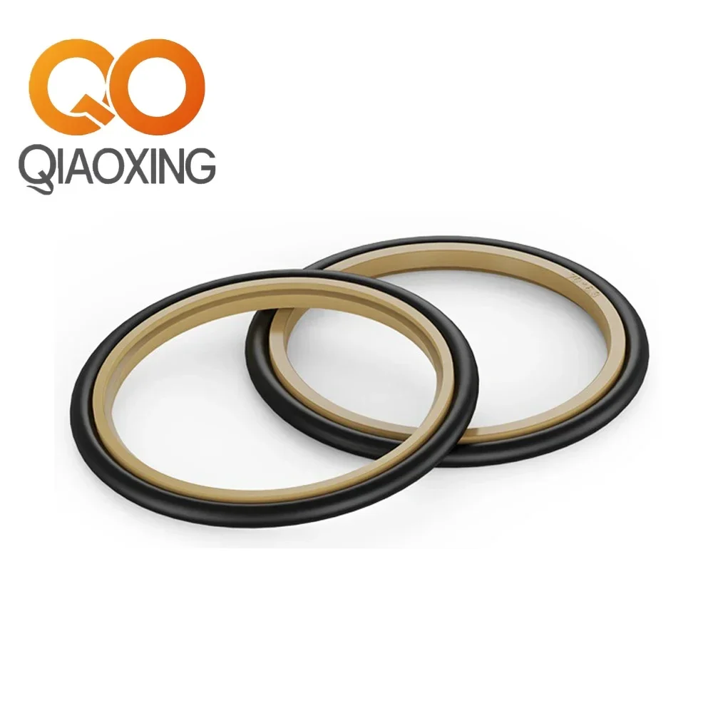 RS Type Step Seal Hydraulic Seals (40-65mm) Bronze PTFE+NBR 40MPa Bidirectional -30~100°C for Cylinder/Excavator (2PCS) - Image 3