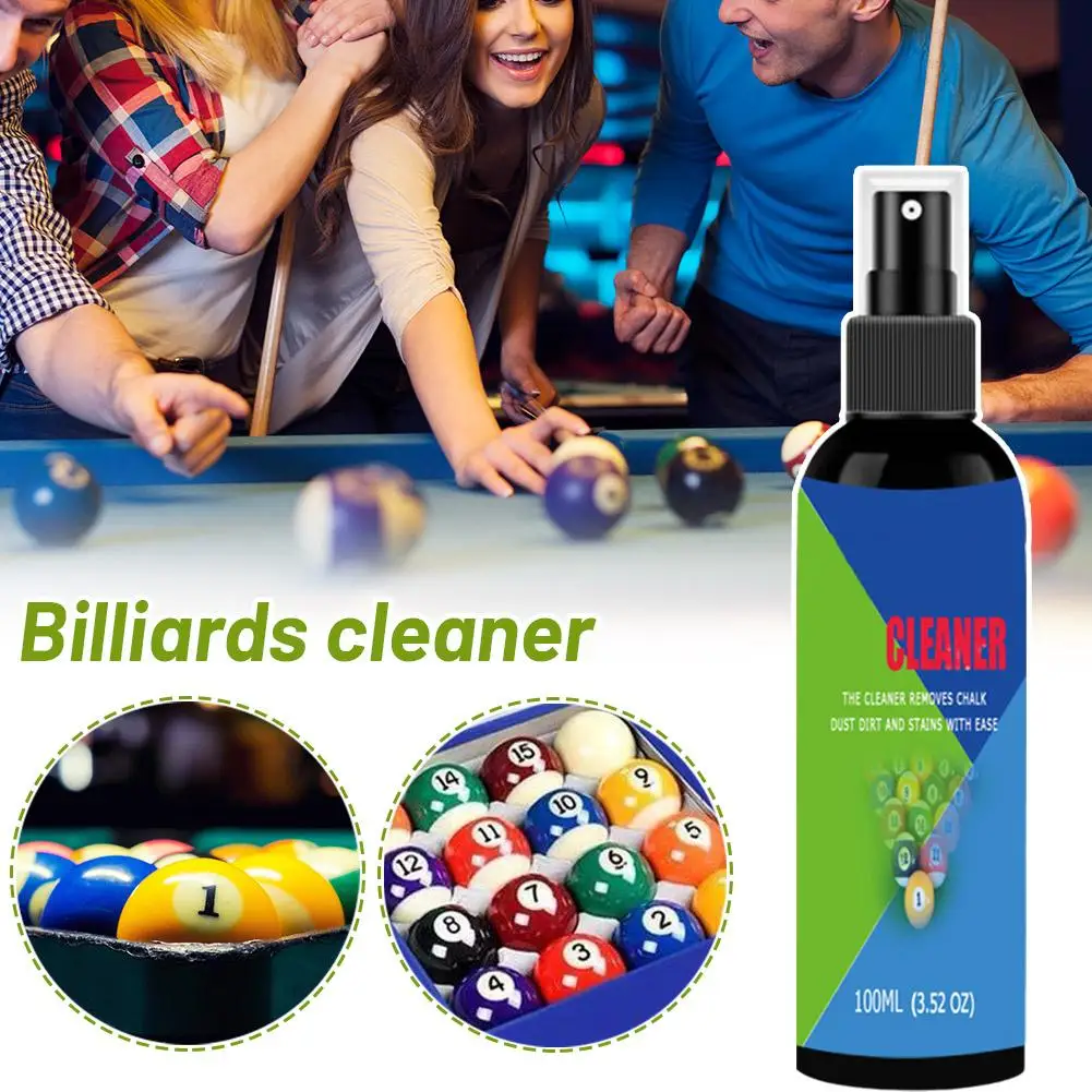 Billiard Ball Cleaner Maintenance Repair Polishing Cleaner Ball Pool Liquid Billiard Washing Ball Decontamination Table Mac V0N0