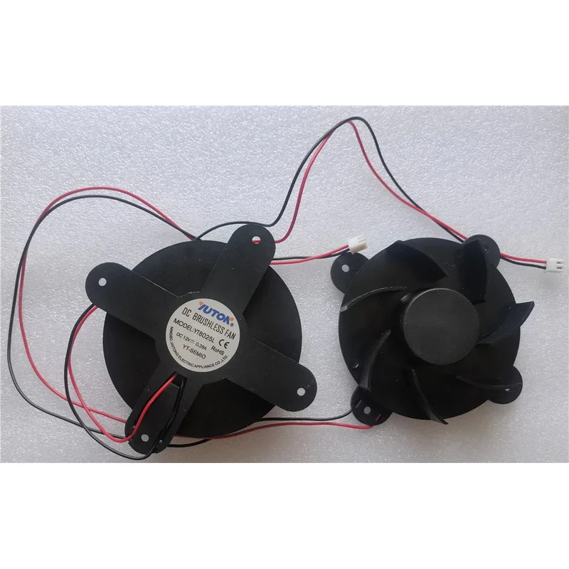 W NEW FAN FOR EVERCOOL JY8025S Turtle Hatcher 12V Car Refrigerator Silent Cross Butterfly Fan