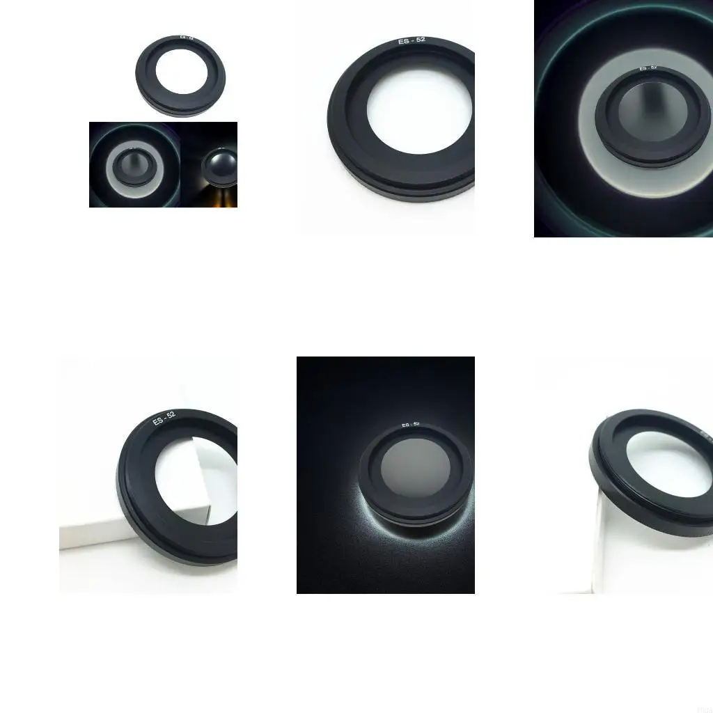 193A Professional ES-52 Lens Hood Anti-glare Sunshade for EF40mm f/2.8 100D Cameras Lens Cap ES52 Aluminum-alloy