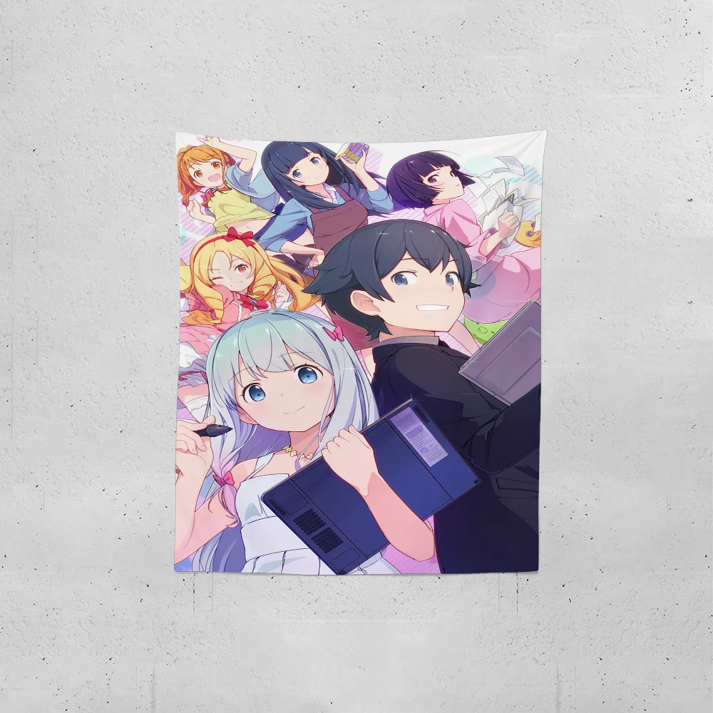 Eromanga Sensei Anime Tapestry Creative Pattern Photo Living Room Wall Art Tapestry Decor Party Outdoor Decorate Banners