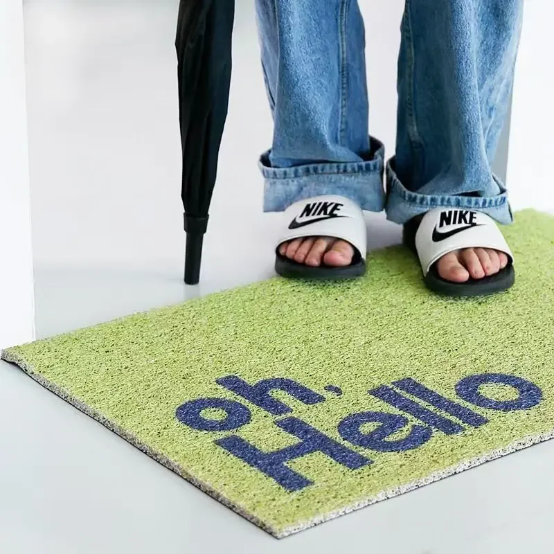 High Elasticity Plastic Wire Ring Korean Floor Mat Home Door Mat Can Be Cut Door Scraping Mud Dust Removal Rug Stain-resistant