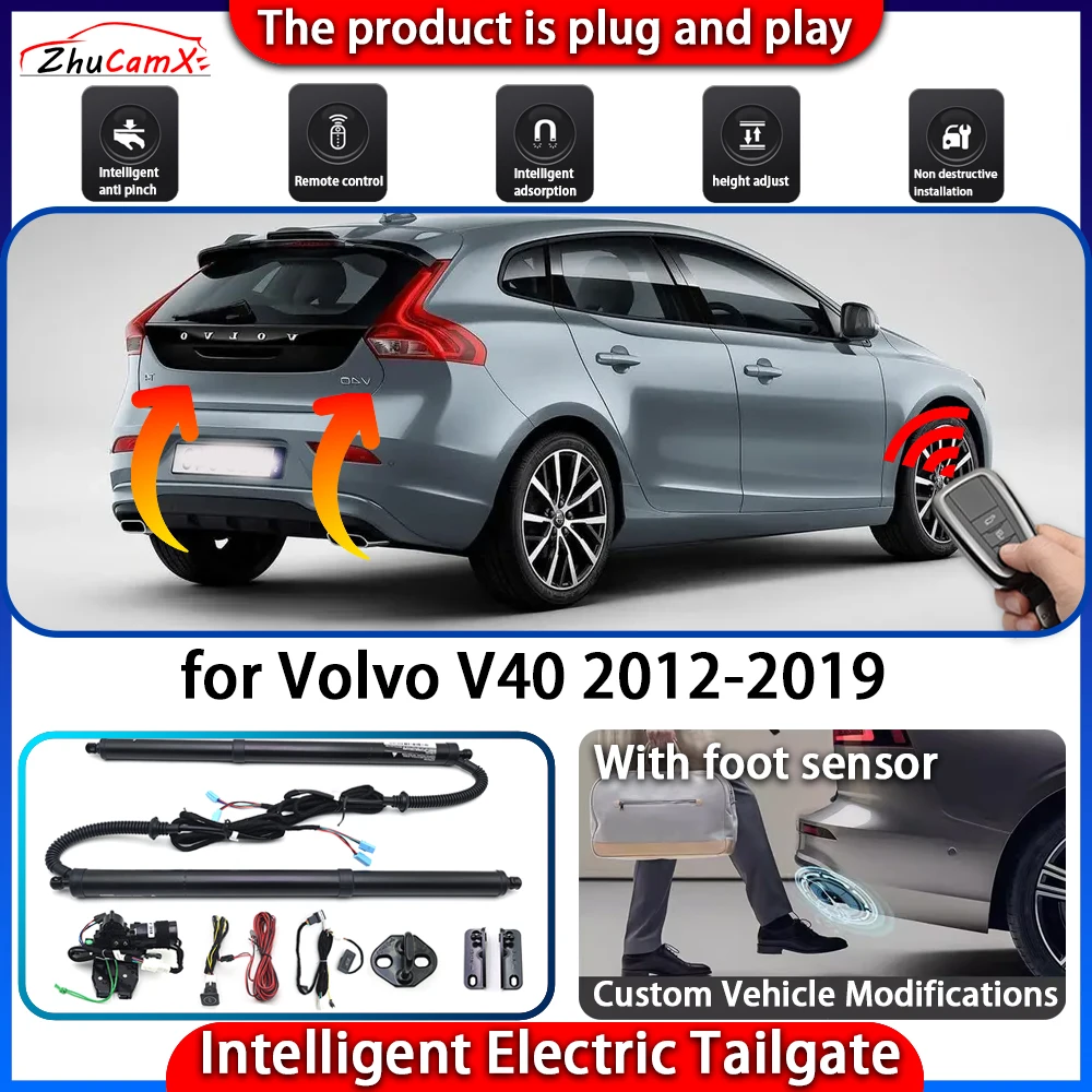 

ZhuCamX Smart Powered Tailgate System for Volvo V40 2012-2019 Automatic Intelligent Electric Trunk Lift Control Kit