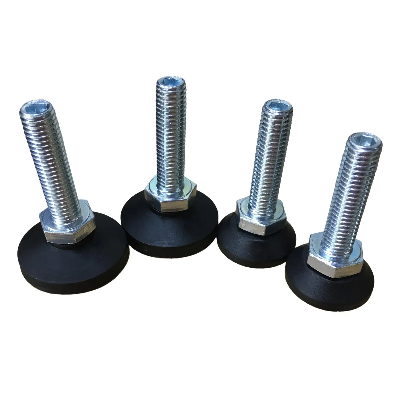 

4x Leveling Feet M10 Threaded Nonslip Furniture Glide Leveling Table Floor Protector for Furniture Bench Wardrobe Table Cabinets