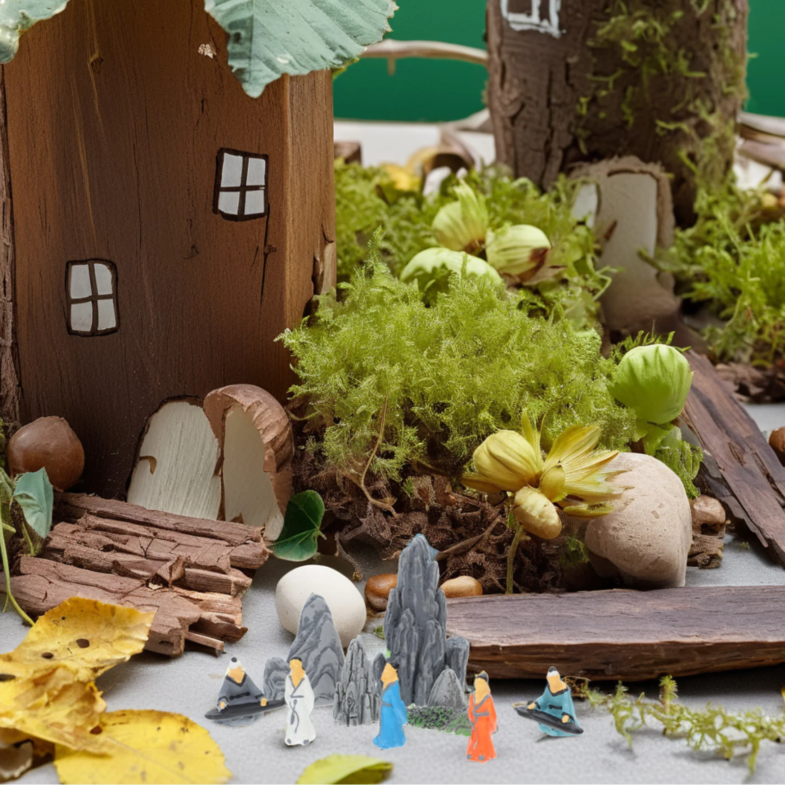 9 قطعة الحلي بونساي مصغرة الراتنج الشعراء الصينية القديمة الموسيقيين التماثيل المشهد الصغير الجنينة زن حديقة ديكور البيانو #3