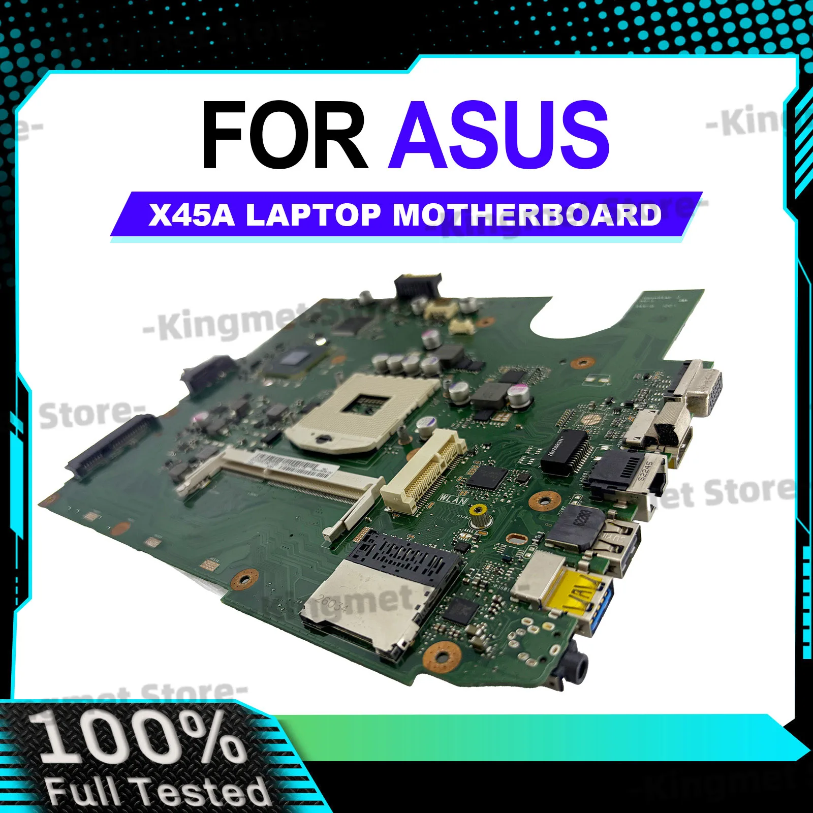 Placa base para ordenador portátil X45A, placa base para portátil ASUS VivoBook X45 X45A, este artículo está en stock, 100% probado, envío rápido