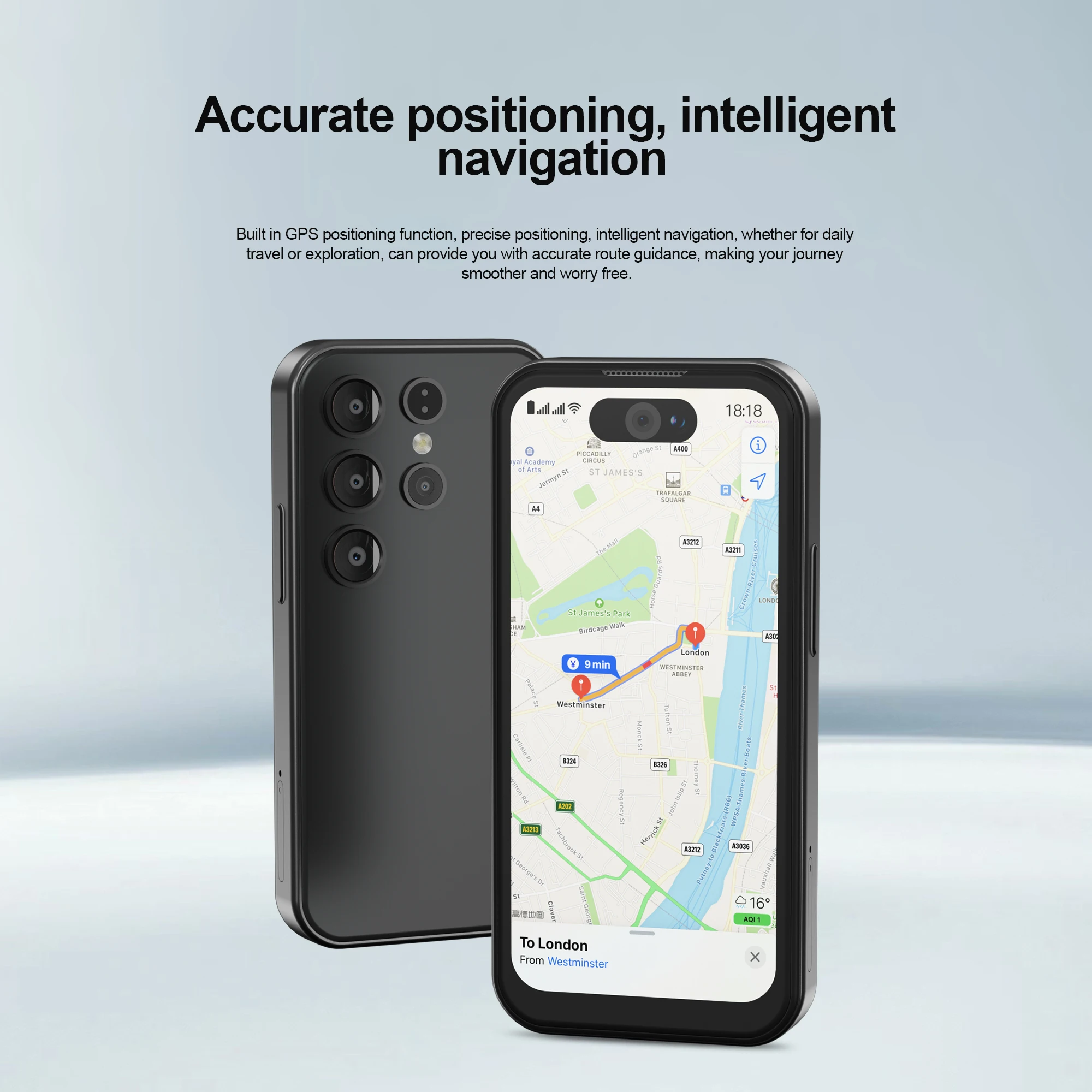 SERVO Android Mini Smartphone 2 SIM en espera 3G WCDMA 1GB RAM 16GB ROM WiFi Play Store cara desbloqueo pantalla de 3,75 "pequeño teléfono inteligente