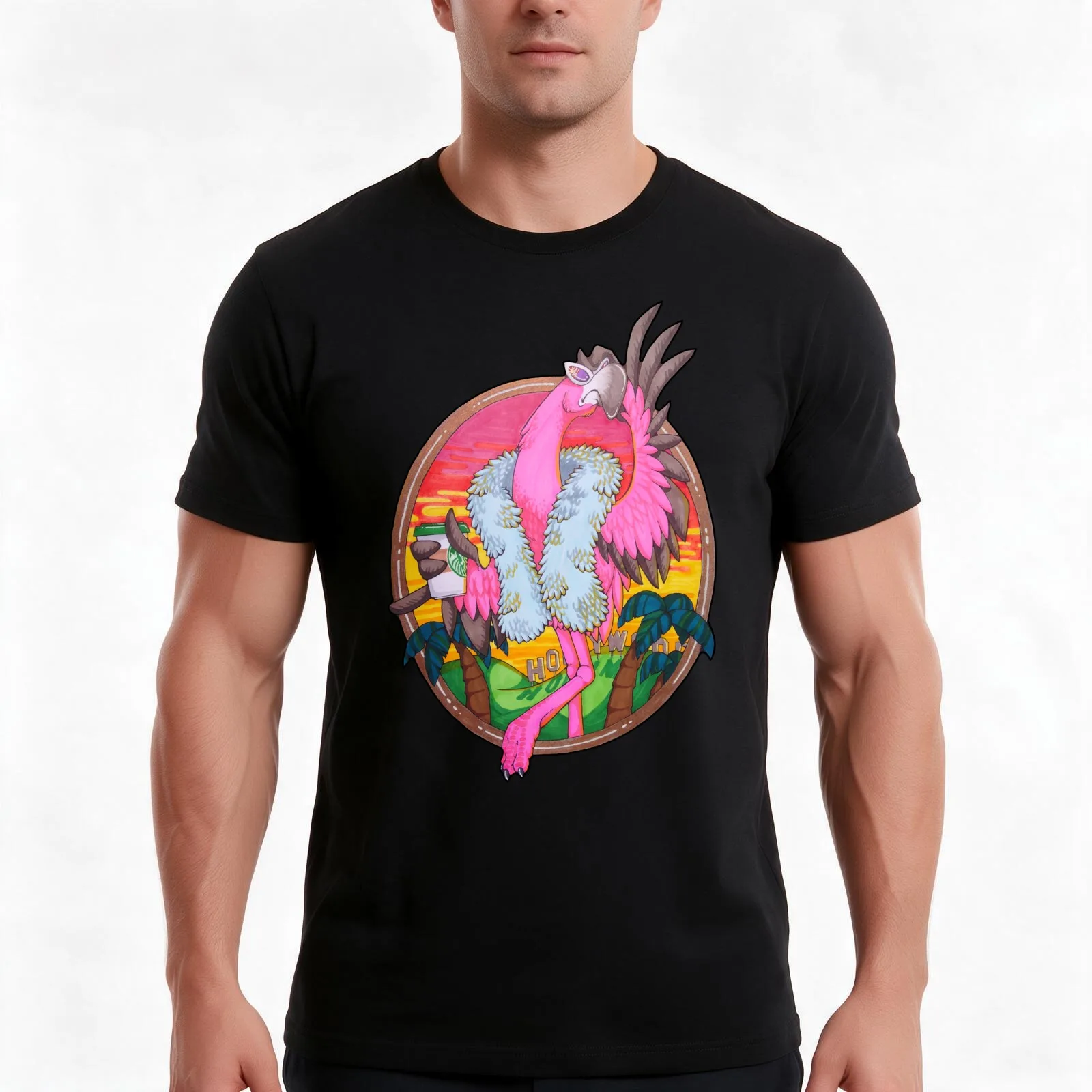 Living Large T-Shirt, Summer Casual Cotton Tee, Oversized Streetwear Tops, Vintage Graphic Print, Loose Fit Short Sleeve
