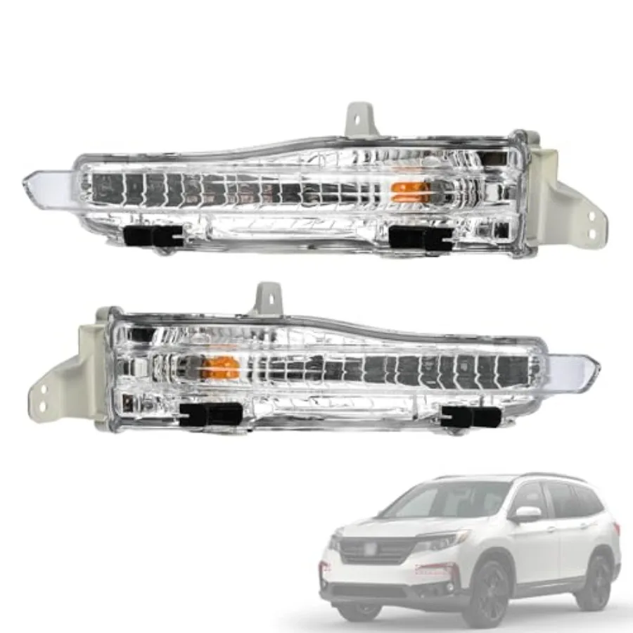

【Spot goods】A Pair Turn Signal Light 33350-TG7-A21 33300-TG7-A21 Compatible with Honda Pilot 2019 2020 2021 Front Bumper Signal