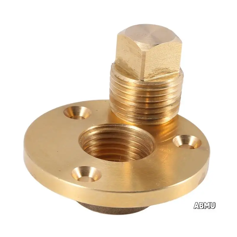

4X Brass Drain Plug Bronze Garboard Marine Boat Yacht Screw Drain Plug 1 Inch Mounting Hole Fishing