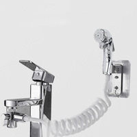 Toilet Hand Held Bidet Spray Shower Head set system Hose Connector Douche Kit Valve Bathroom Bidet Sprayer Jet Tap Holder B4