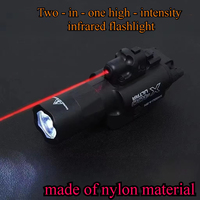 X400U Two-in-one High-intensity Flashlight Laser Pointer Fits 20mm Rail for Toy Airsoft Guns Hunting CS Matches & Wargames