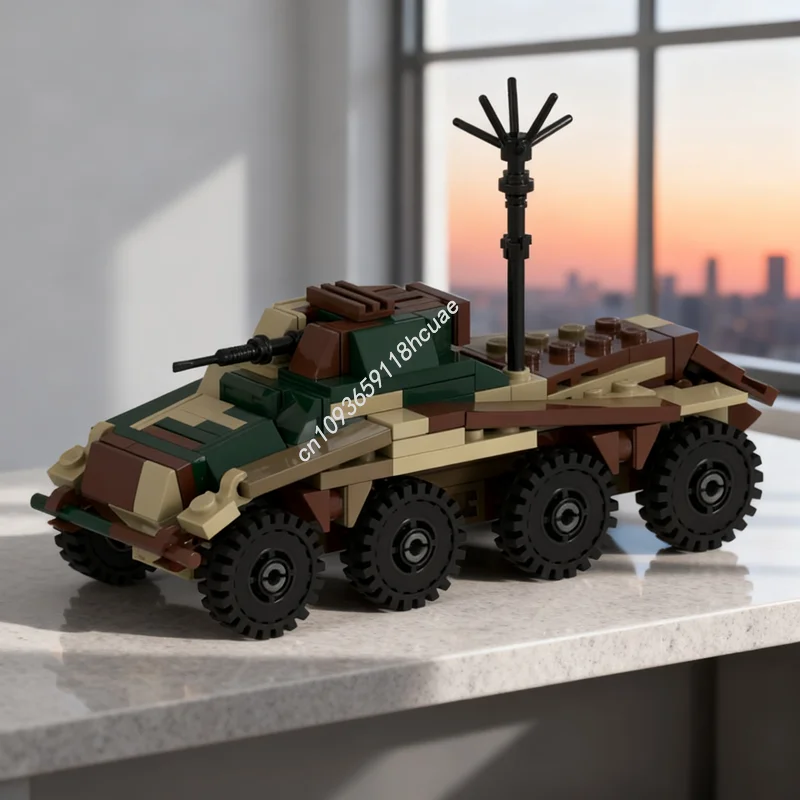 

220 шт. MOC SDKFZ 1 Puma Adventurers Orient Модель Строительные блоки Игрушки Сборка Идея Рождественские подарки Образовательный кирпич День рождения