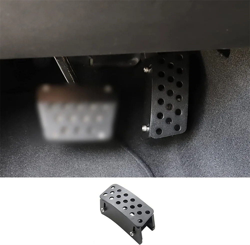 Accelerator Raised Pedals Foot Rest Iron Black Modification Replacement for Wrangler JK 2007 2008 2009 2010 2011 2012 2013-2017