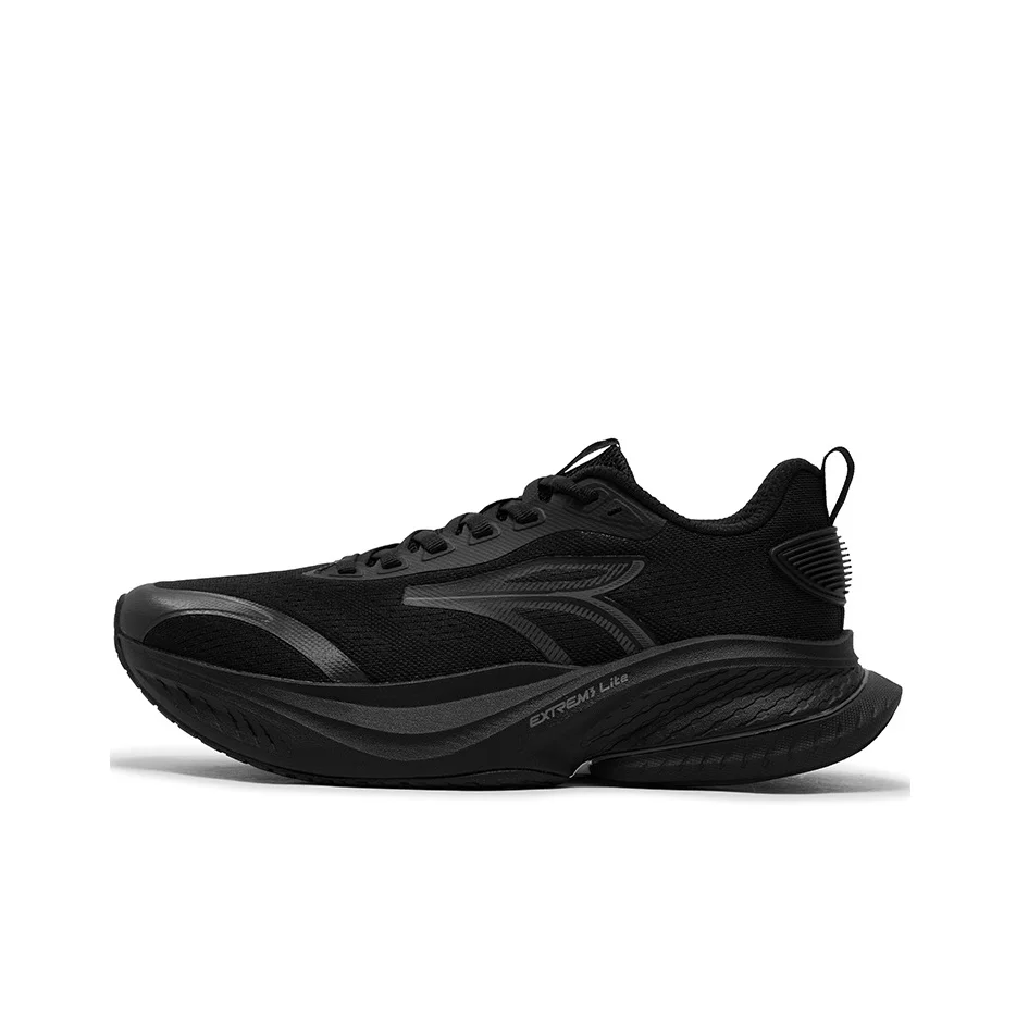 361 Cushioning Slip Resistant Abrasion Resistant Low top Casual Running Shoes Men's Obsidian Black 672522225-6