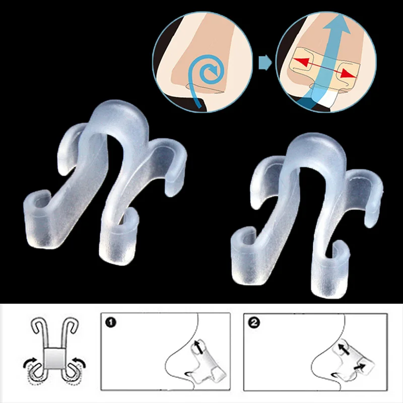 อุปกรณ์ช่วยการนอนหลับเพื่อสุขภาพ ป้องกันการนอนกรน คลิปหนีบจมูกช่วยหายใจ หยุดการกรน