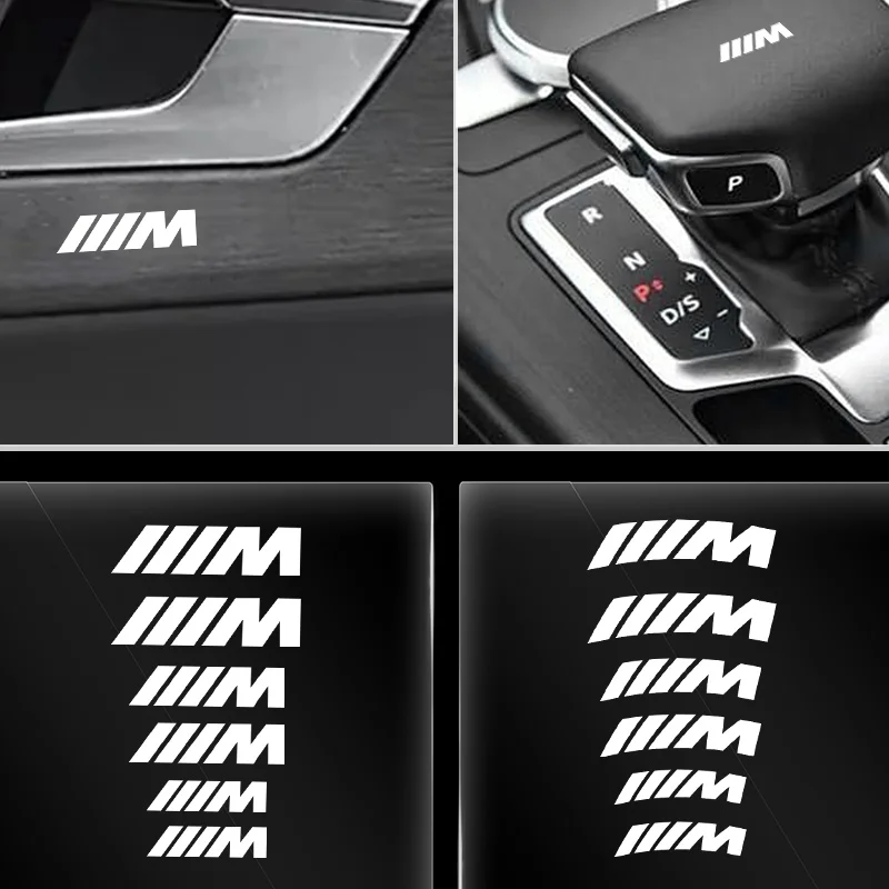 Car Goods Brake Caliper Badge Sticker Decoration Sticker Decal For BMW M 1 3 4 5 6 7 Series M3 M6 F01 F02E34 E36 E70 F10 X6 X1