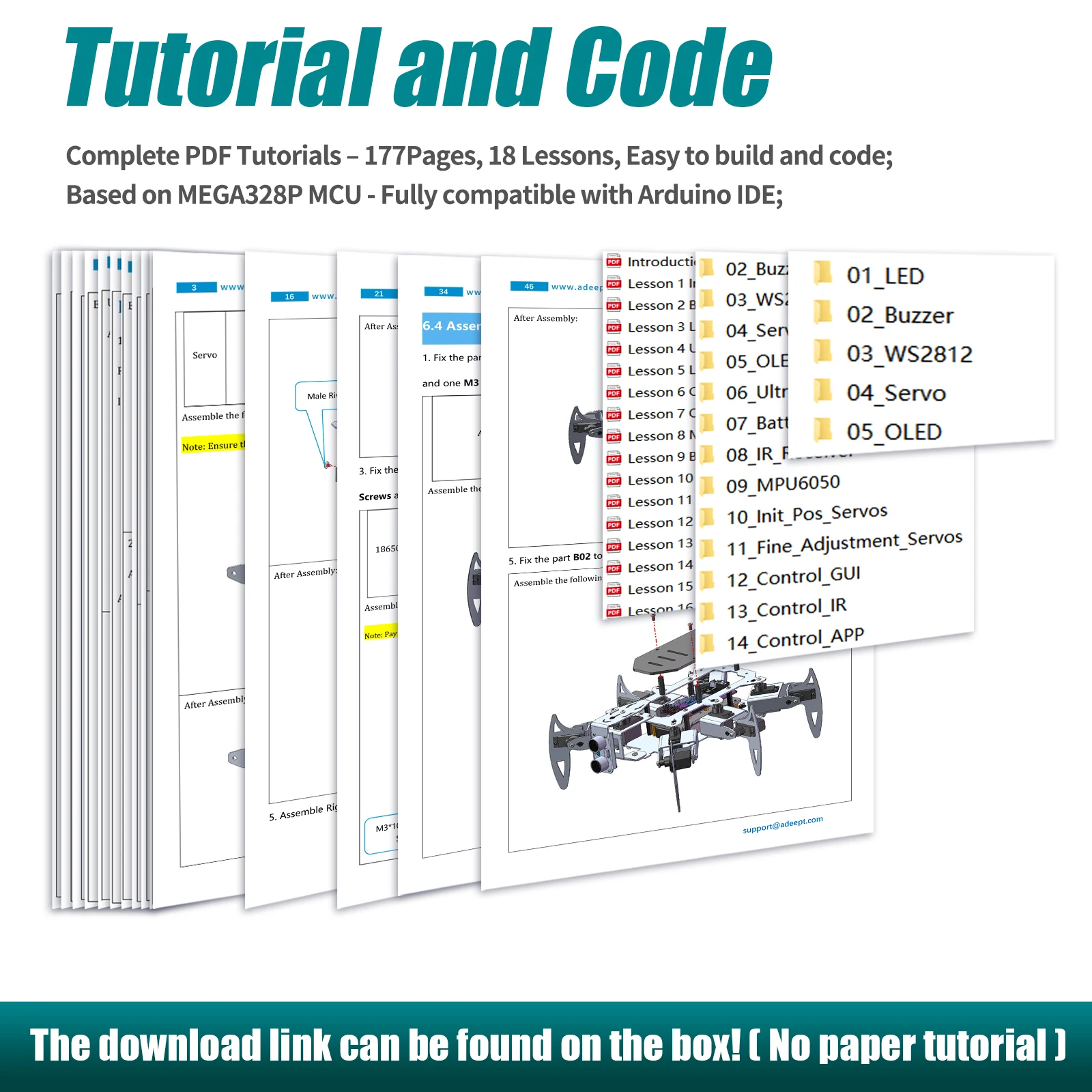 Picture 4: Adeept Hexapod Spider Robot Kit for Arduino with Android APP and Python GUI