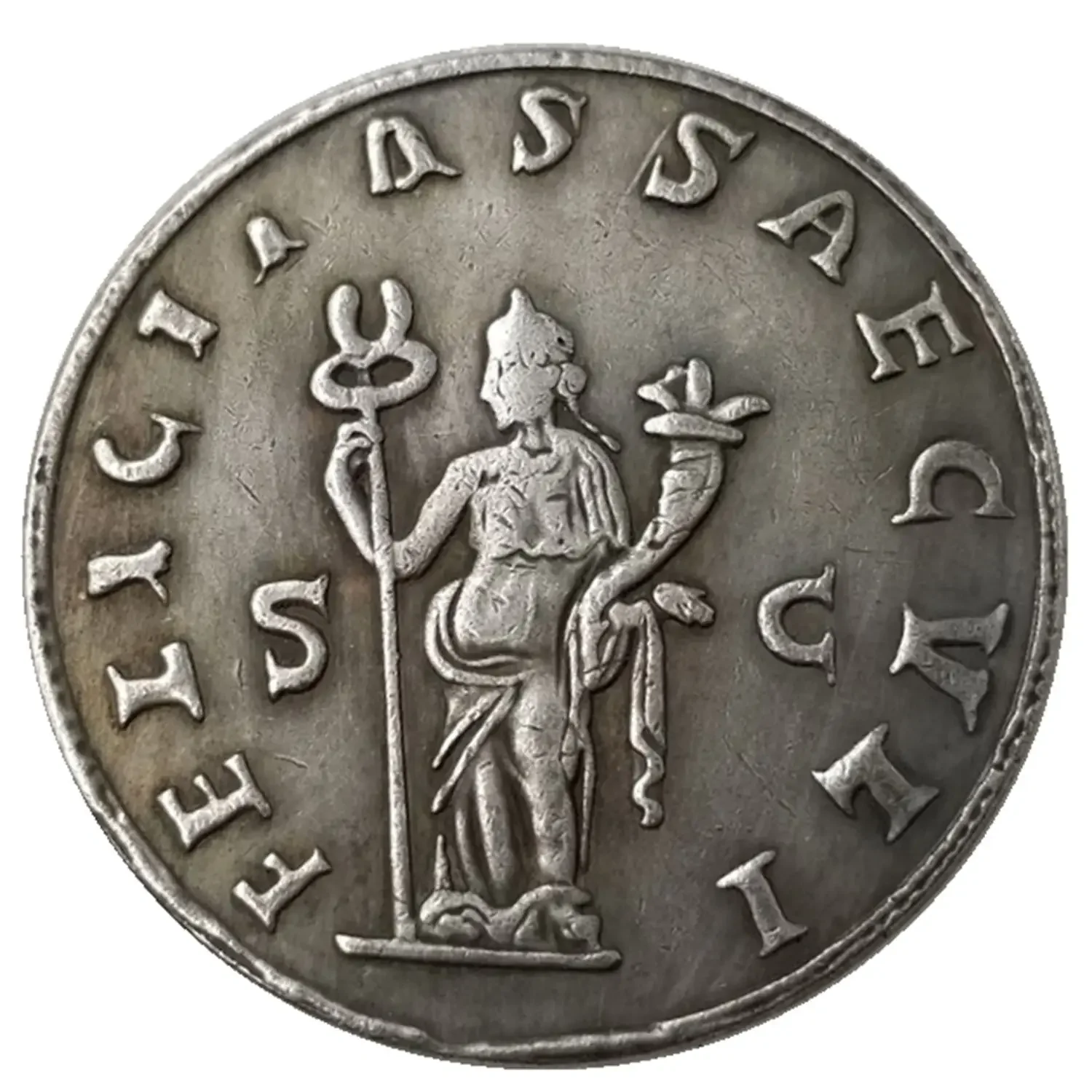 Roman Caesar Copy Coin Copper Silver Plated Antique Decorative Silver Dollar Industrial Collection Commemorative Coin