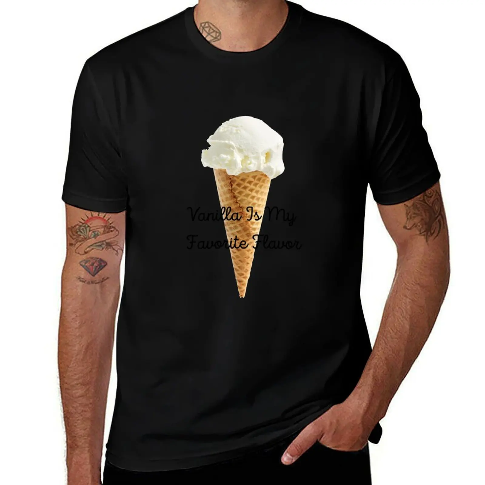 Vanilla Is My Favorite Flavor T-Shirt Industrial Work Tee Shirt T-Shirt