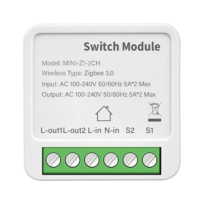 A29F-2X Saklar On/Off 2-Arah Graffiti Smart Zigbee Saklar On/Off 2-Arah Mini Saklar Kotak Tersembunyi