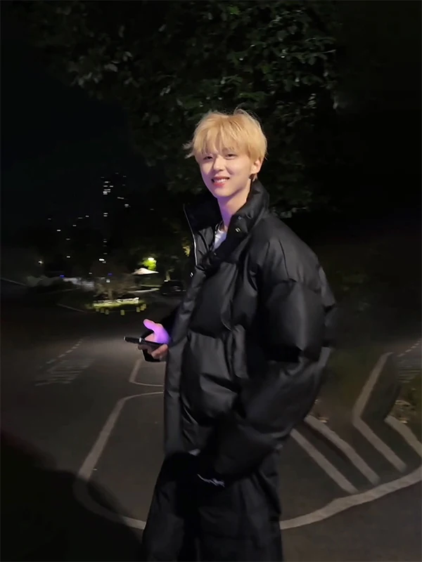 

Cleanfit PU Leather ort down Jaet Men's Winter Sli Streetwear American Sle Stand Collar Trendy Brand Bread Coat