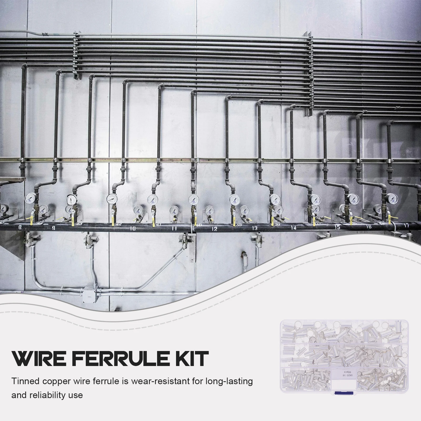 240 szt. Miedziane tulejki z cyną, końcówki kablowe do przewodów elektrycznych, złącza zaciskane do kabli zasilających, sterowania i telekomunikacji.