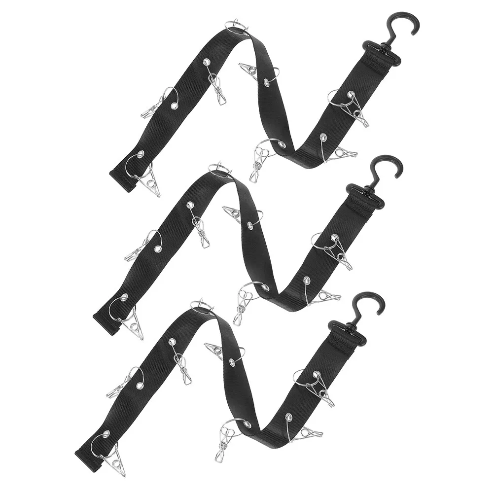 3Pcs Vertical Hat Organizer Rack for Baseball Caps Beanie Hockey Gear Wall Door Closet Storage Heavy Duty Metal Clip Hanging
