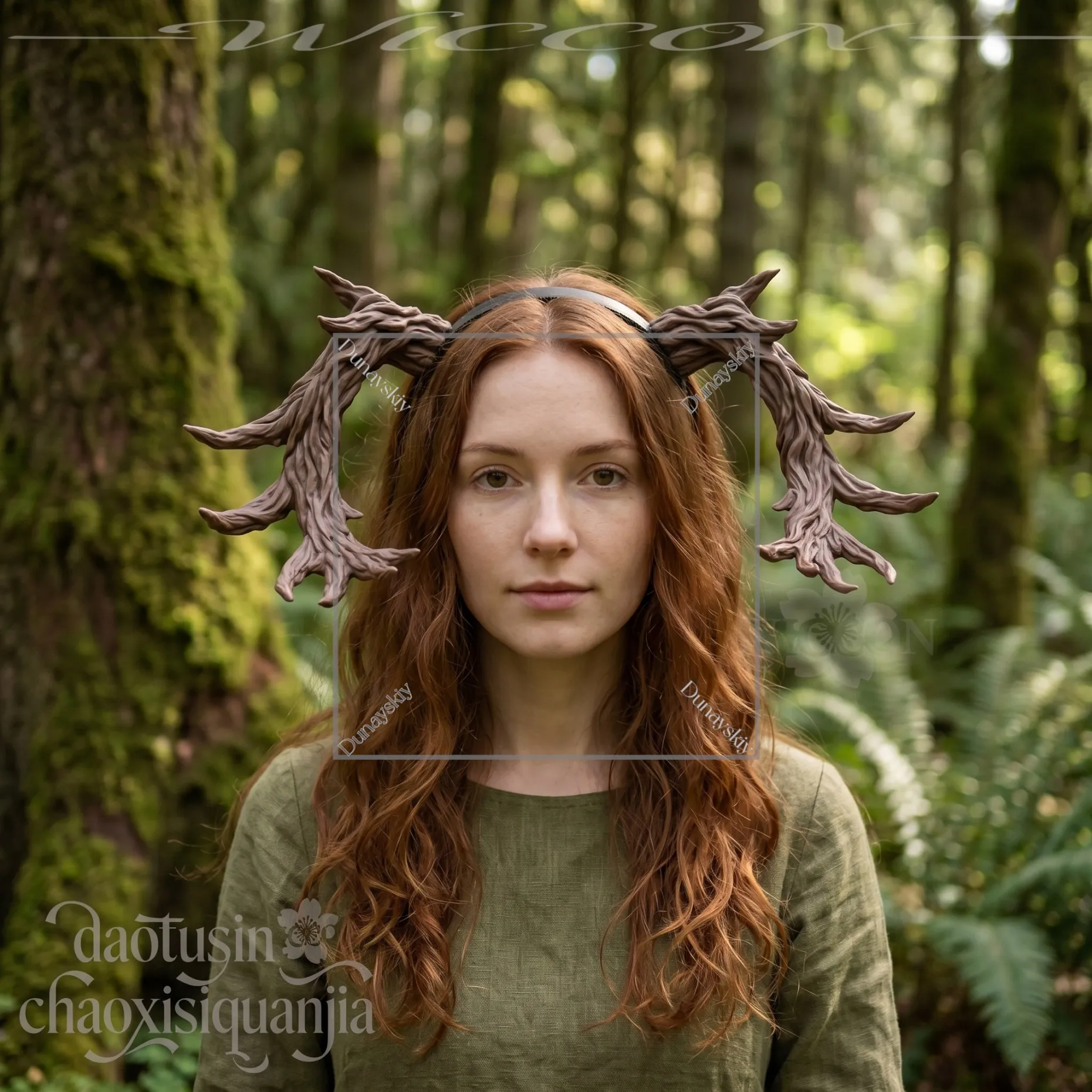 

FURRY Anime Game BG3 Cosplay Twisted Thorny Horns Horror Props Accessories 코스프레 Halloween Roleplay 3D Polylactic Acid Headwear