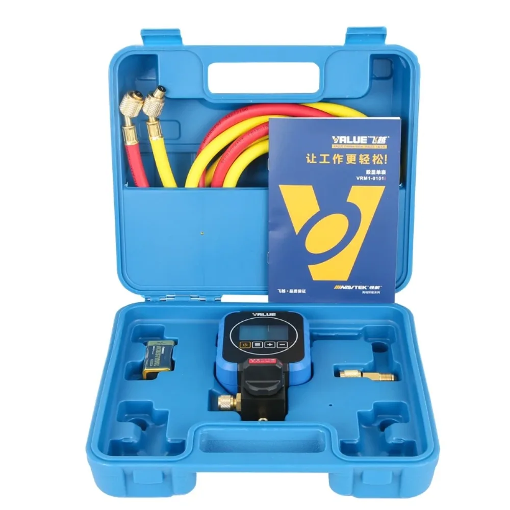 

VALUE VRM2-0101i VRM1-0101i Digital Pressure Gauge Air Conditioning Refrigerant Tool for R22 R134 R600 R410